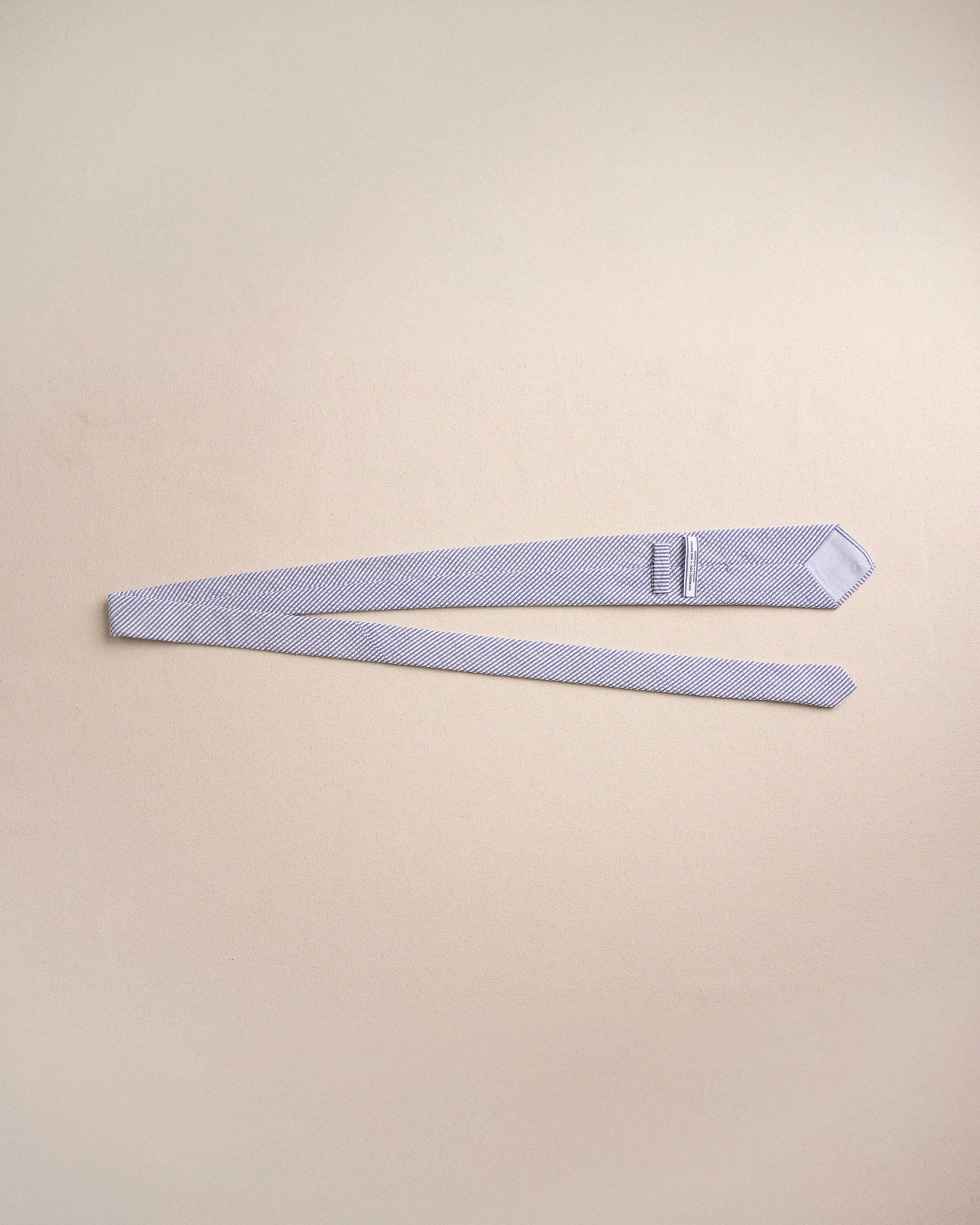 High Cotton Blue and White Seersucker Necktie
