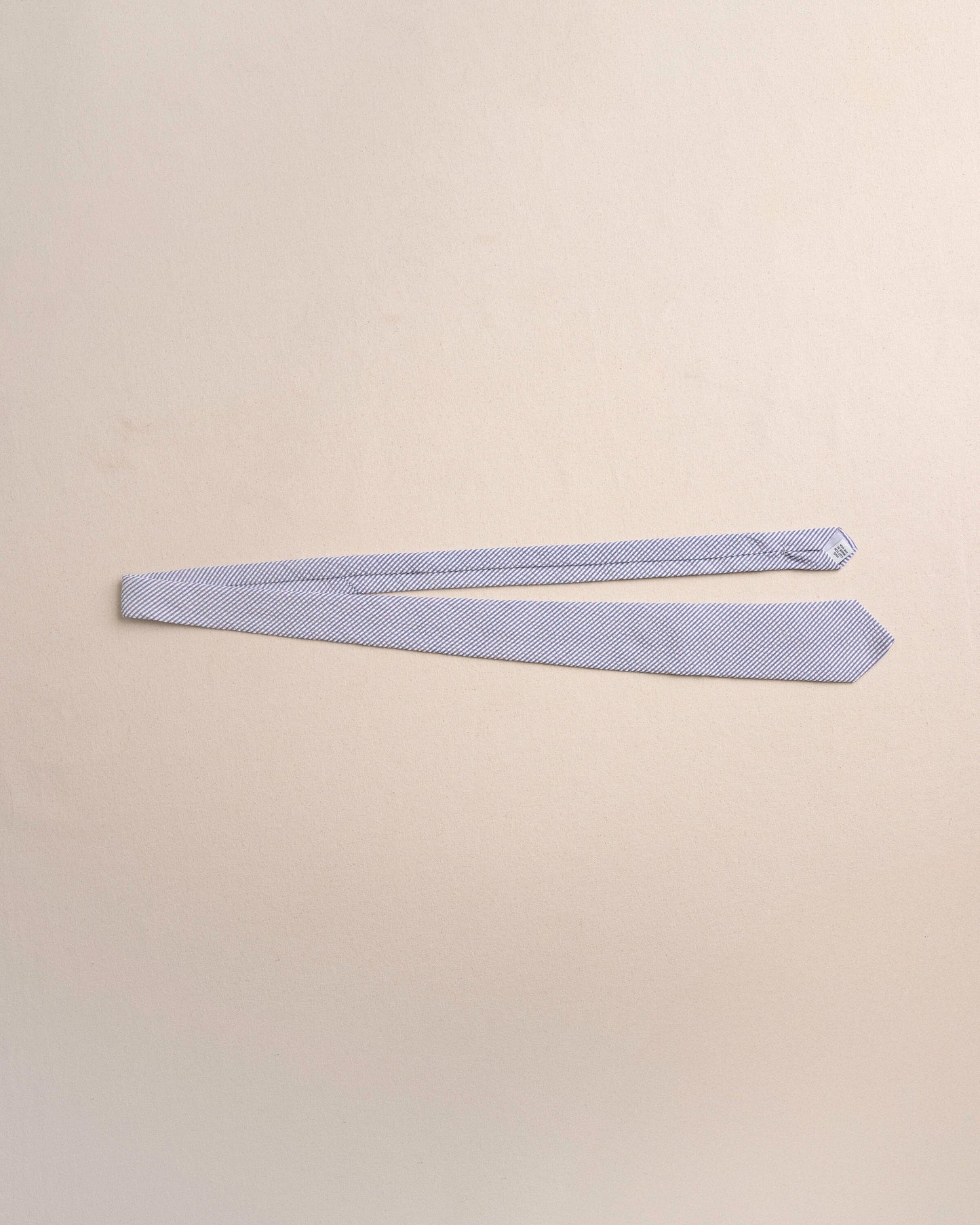 High Cotton Blue and White Seersucker Necktie