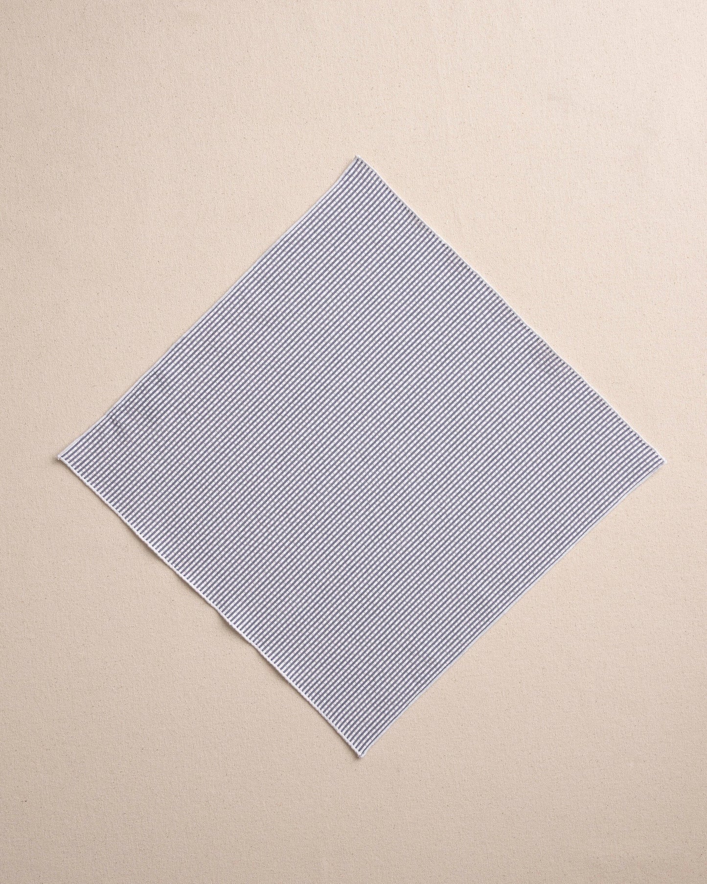 High Cotton Blue and White Seersucker Pocket Square
